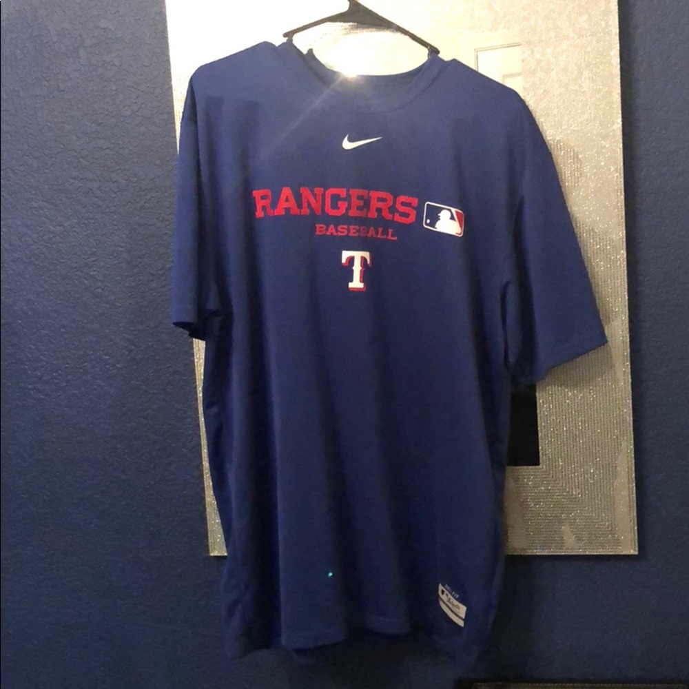 Nike dri fit rangers baseball T-shirt large